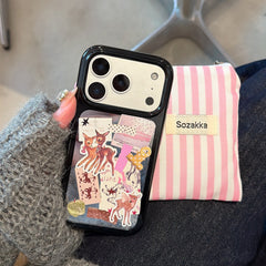 Retro collage deer iPhone case for iPhone 17 Pro