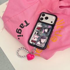 Pink Gothic Tomie Horror Aesthetic Case | Y2K Mirror Space Shell