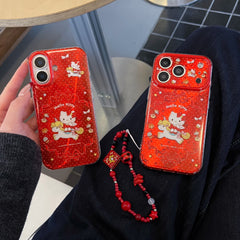 Unicorn Bow Hello Kitty Phone Case for iPhone 13-17 Pro Max