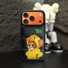 Tom and Jerry Puffer Phone Case for iPhone 13-17 Pro Max