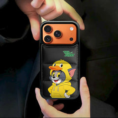 Tom and Jerry Puffer Phone Case for iPhone 13-17 Pro Max