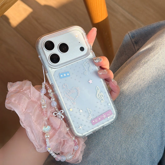 Luxury Trim Stars & Music Notes iPhone Case | Elegant Aesthetic