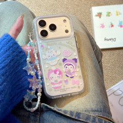 Winter Silver Snowflake Sanrio Gold-Plated Phone Case