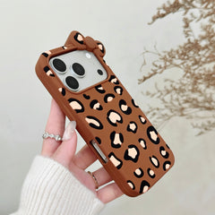 Kitty Leopard Print Silicone Phone Case