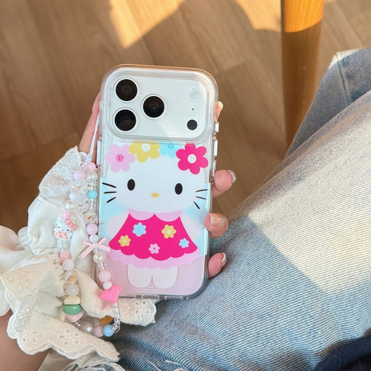 Aesthetic Flower Fairy Kitty iPhone Case | Romantic Garden Style