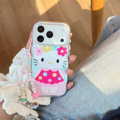 Aesthetic Flower Fairy Kitty iPhone Case | Romantic Garden Style