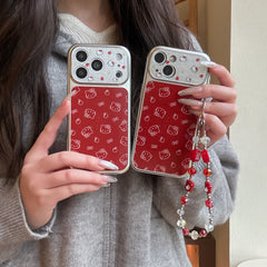 Kitty red Apple phone case