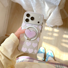 Magnetic Colorful Hearts iPhone Case | Cute Patterned Aesthetic