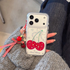 Colorful Star and Cherry Apple Phone Case for iPhone 17