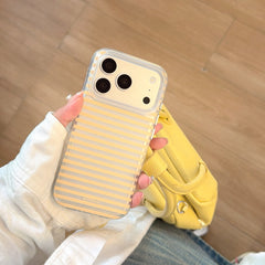Minimalist 3-Color Striped iPhone Case | Sleek Ins-Style Design
