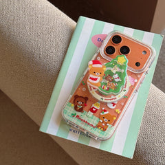 Rilakkuma Christmas Magnetic Round Edge Airbag Phone Case
