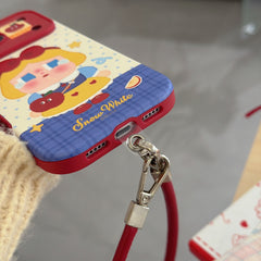 Red Apple Snow White Crying Baby Large Window Phone Case