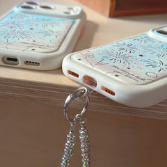 Sparkling Fireworks Textured Leather Phone Case for iPhone 17 Pro