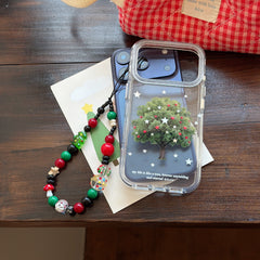 Silver Star Apple Tree Gold-plated Rounded Airbag Double-sided Phone Case