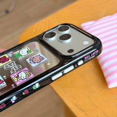 Kitty Bowknot Memo Mirror Case | Aesthetic Stationery Style Cover