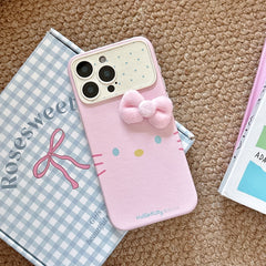 Hello Kitty emoji phone case with large window