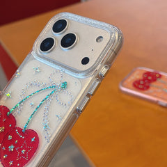 Colorful Star and Cherry Apple Phone Case for iPhone 17