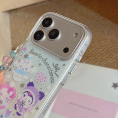 Winter Silver Snowflake Sanrio Gold-Plated Phone Case