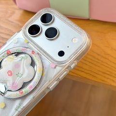 Magnetic Spring Floral Wreath iPhone Case | Romantic Botanical Cover