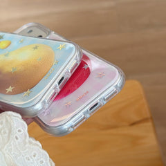 Pastel Plaid Star & Fruit iPhone Case | Preppy Aesthetic Design