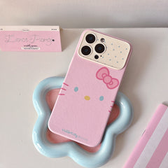 Hello Kitty emoji phone case with large window