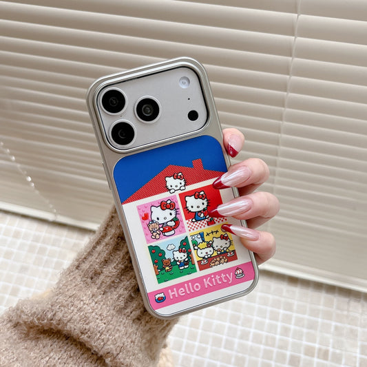 Retro Kitty Cottage House Case: Protective Shockproof Shell for iPhone 13-17 Series | Vintage Kawaii Aesthetic