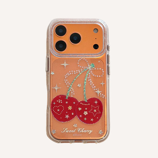 Colorful Star and Cherry Apple Phone Case for iPhone 17