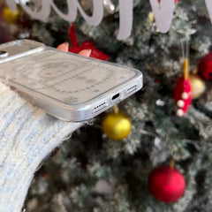 Glittery Snowman Kitty Phone Case