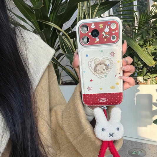 3D Lace Miffy Bunny Phone Case for iPhone 13-17 Pro Max