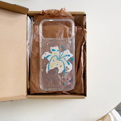 Glitter Gold Lily Phone Case