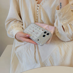 Glittery Gold Bow Bear Phone Case