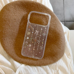 Glittery Gold Bow Bear Phone Case