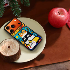 3D Embossed Three Cats Stacked Phone Case for iPhone 13-17 Pro Max