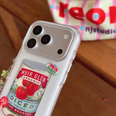 Close-up side view showing the silver raised camera lens protection frame and clear bumper of the case.