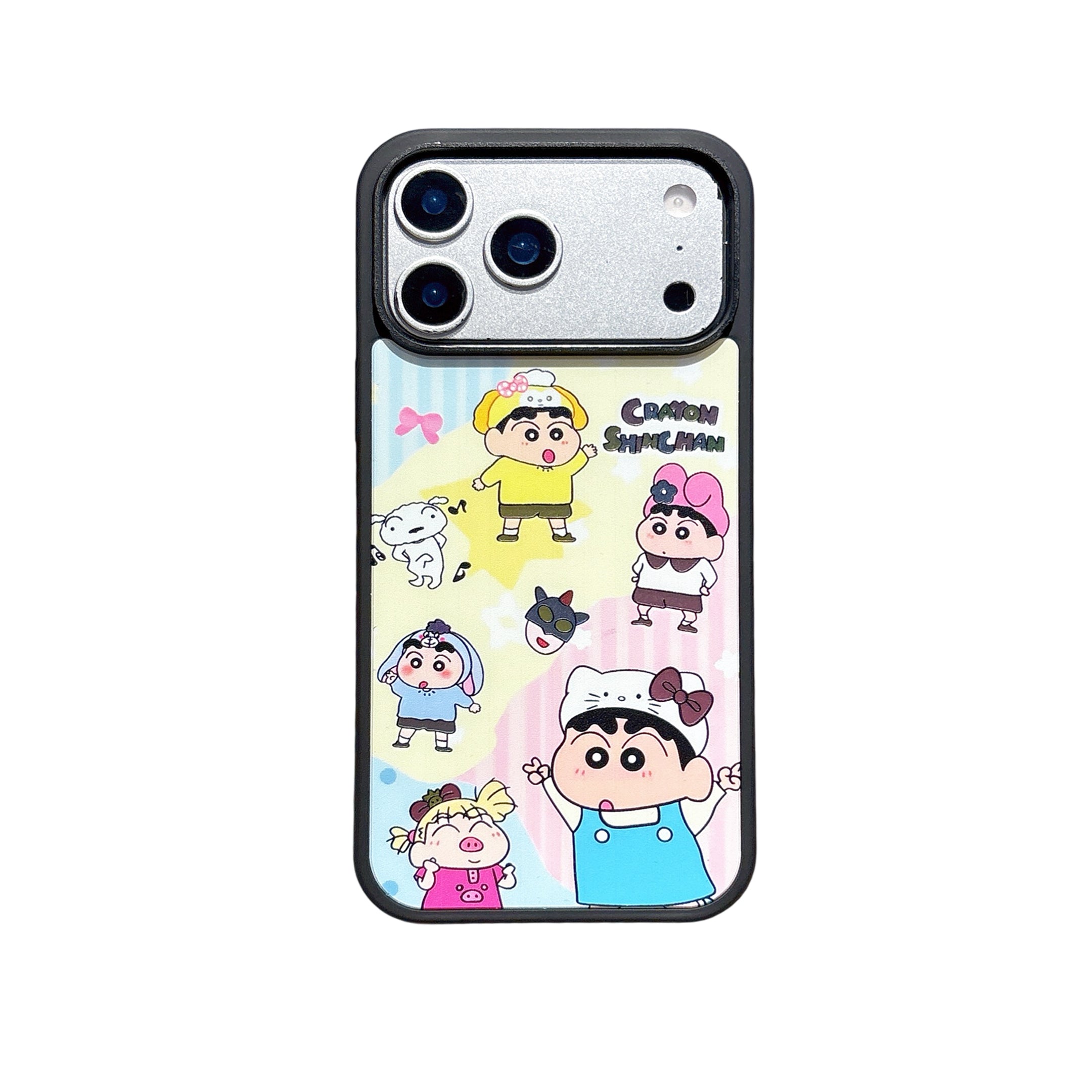 Crayon Shin-chan mirror phone case for iPhone 17 Pro