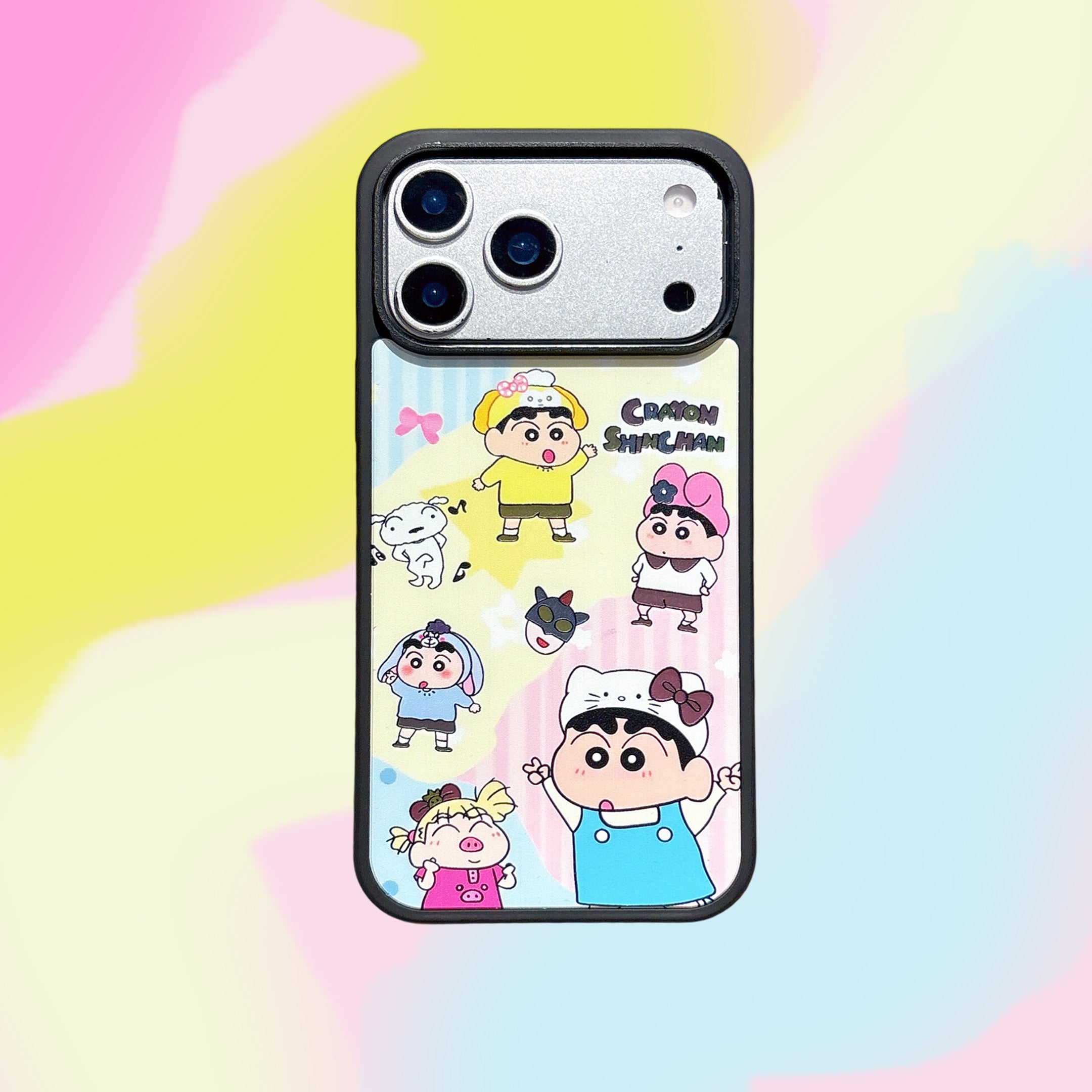 Crayon Shin-chan mirror phone case for iPhone 17 Pro