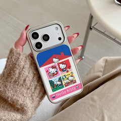 Retro Kitty Cottage House Case: Protective Shockproof Shell for iPhone 13-17 Series | Vintage Kawaii Aesthetic