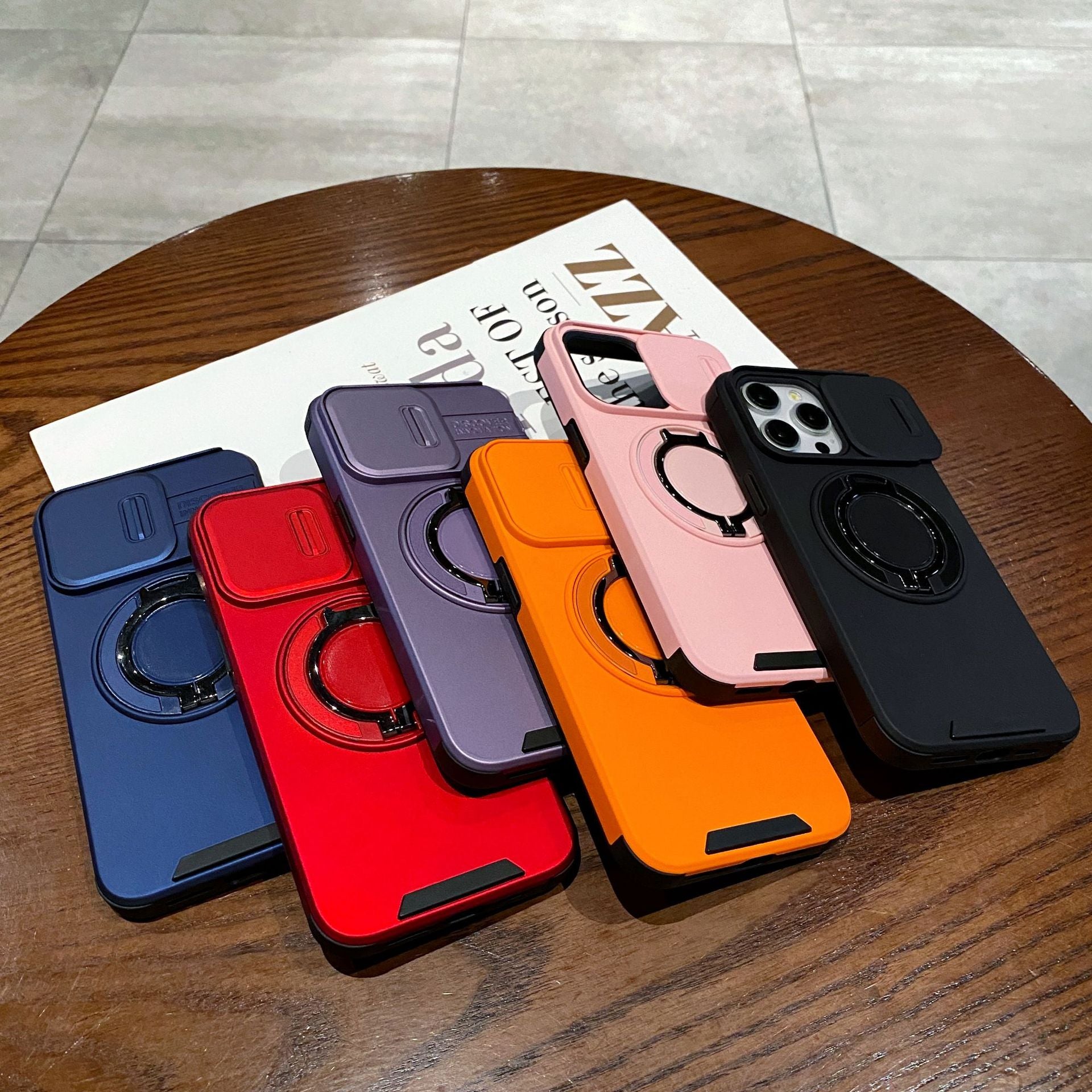 Ultimate Versatile Case with Ring Stand & Camera Cover