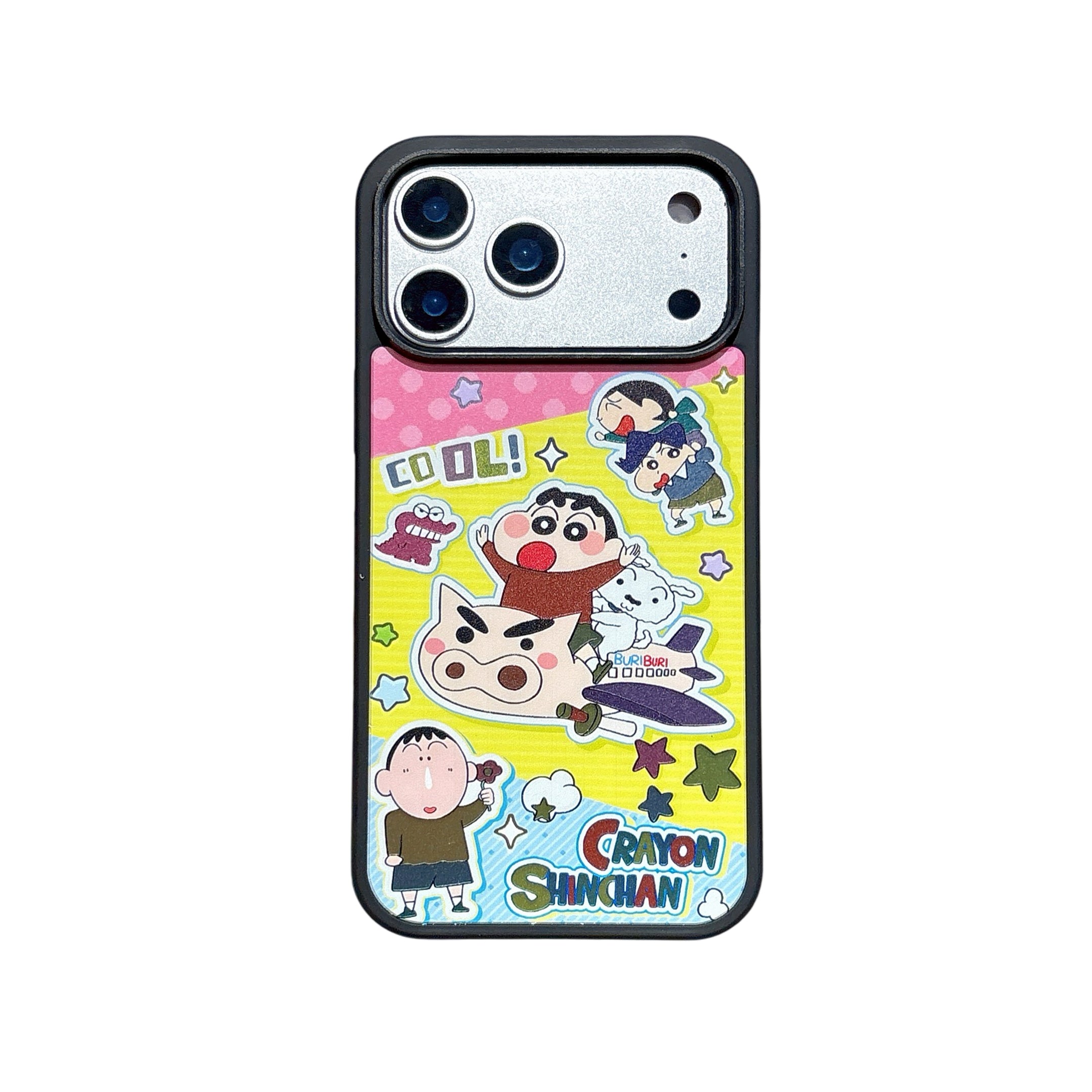 Crayon Shin-chan mirror phone case for iPhone 17 Pro