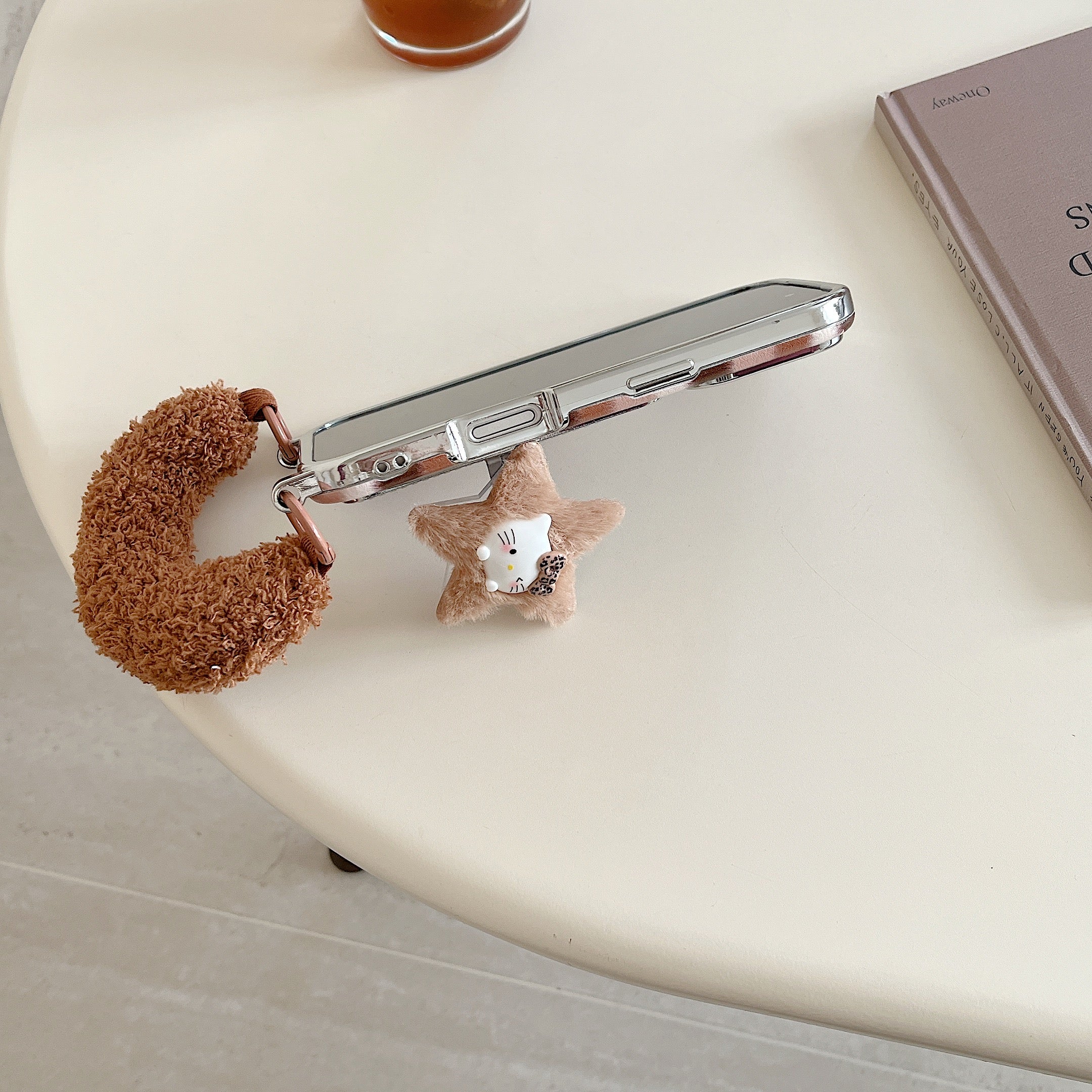 Star Kitty electroplated large window phone case