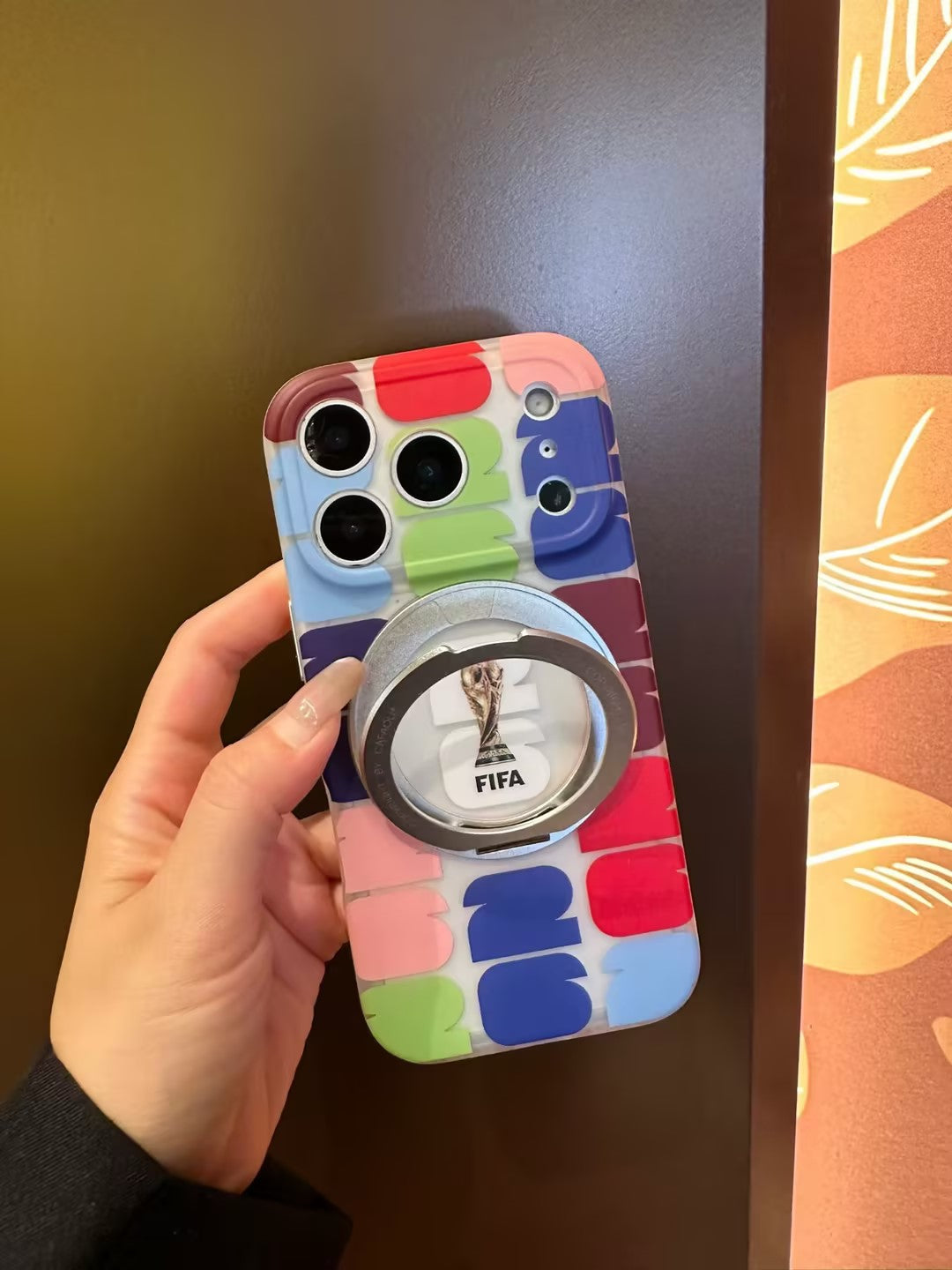 World Cup Series Magnetic Ring Stand Phone Case | Shockproof Protective Cover for iPhone