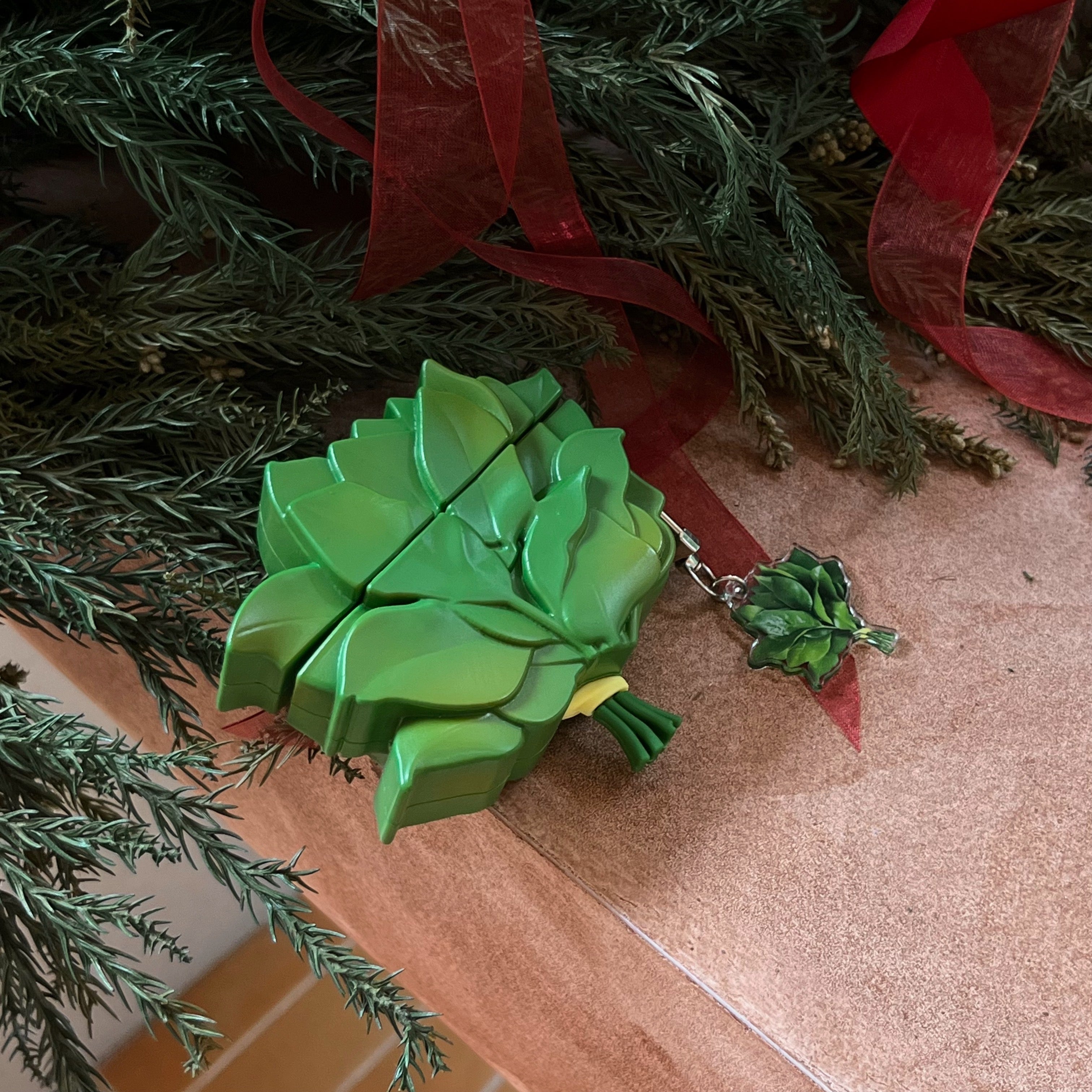 Silicone grapefruit leaf silicone earphone cover