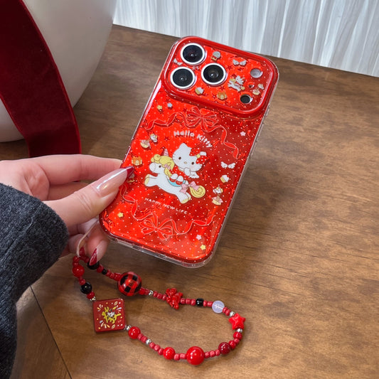 Unicorn Bow Hello Kitty Phone Case for iPhone 13-17 Pro Max