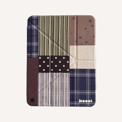 iPad Case - Fall/Winter Style with Checkered and Polka Dot Pattern