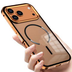 Metal frame magnetic buckle protective case for Apple phones