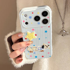 Guava Pink 3D Plush Dachshund Phone Case