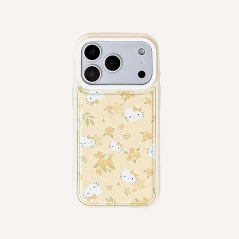 Bubble-patterned Osmanthus Kitty head phone case