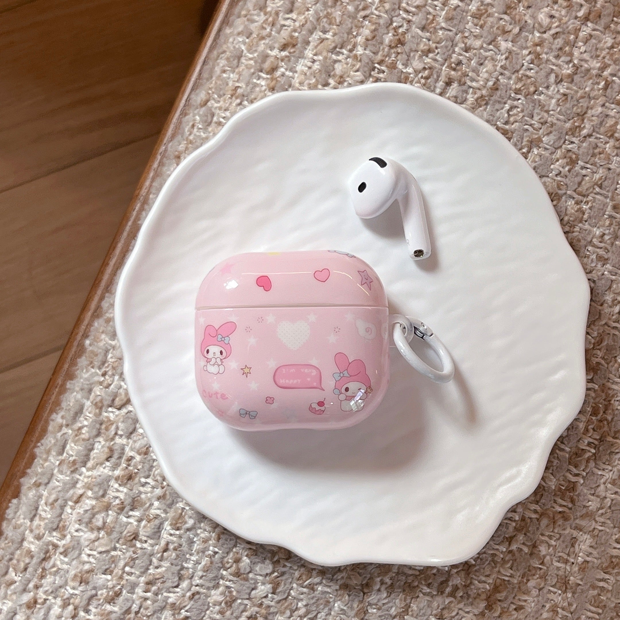 Blush Tone Star My Melody AirPods Case - For All AirPods Models