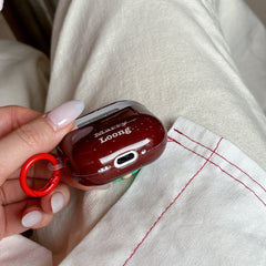 Red splatter ink 3D Christmas tree headphone cover