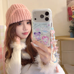 Winter Silver Snowflake Sanrio Gold-Plated Phone Case